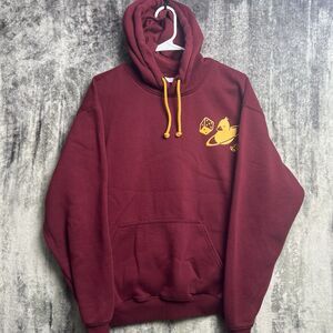 Five Hills Hoodie Mens Size L Large Quackity Plant Duck Burgundy YouTuber